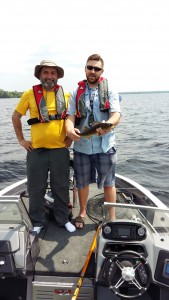 Lawrence and Jason with 18inch Walleye