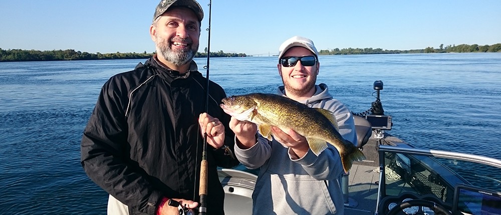 Dave and Lawrence with Walleye
