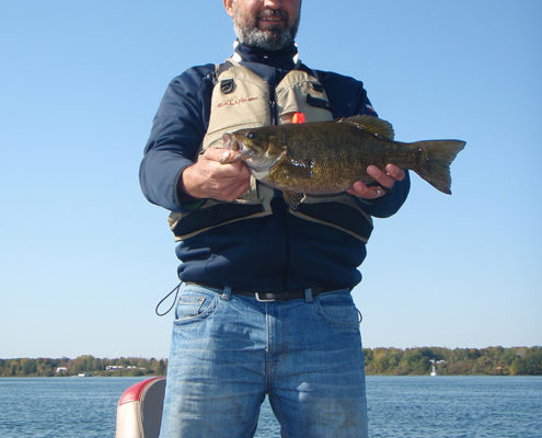 Lawrence holding smallie  number 2