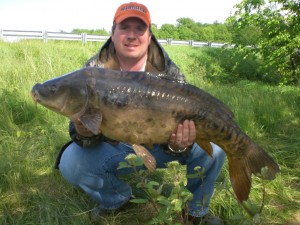 Photo of Alain with his 35lb Mirror